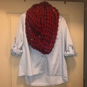 DENIM LONG SLEEVE SHIRT